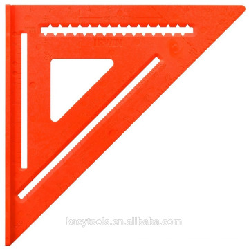 Regla cuadrada de triángulo de aluminio